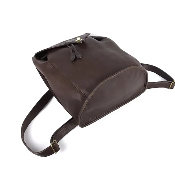 Coach Vintage Turn Lock Leather Backpack - Picture 7 of 16